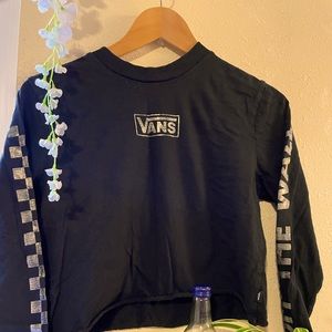 Vans holo crop top long sleeve!